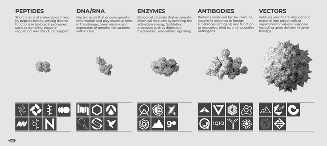 Overview of AI-powered synthetic biology startups categorized by their primary focus areas and technological approaches.